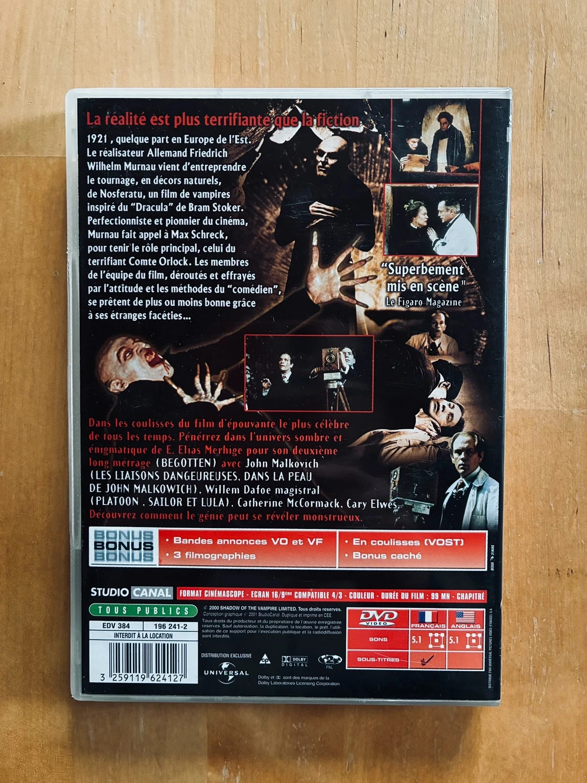 DVD A Sombra do Vampiro. – photo 3